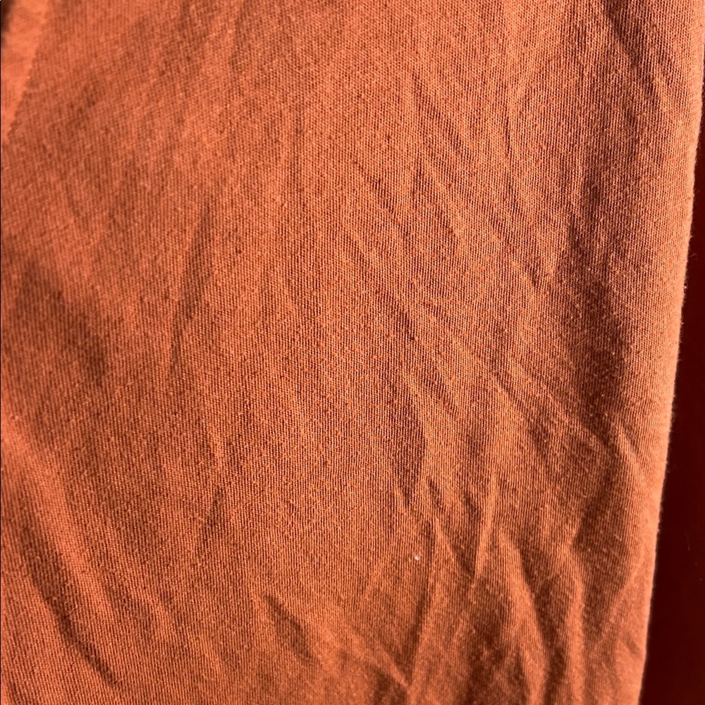 Madewell Sleeveless Burnt Orange Muscle Tee - Picture 3 of 6